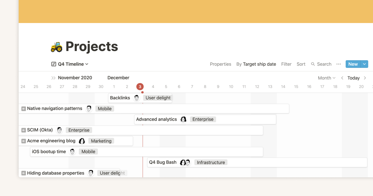 Intro to Timeline view